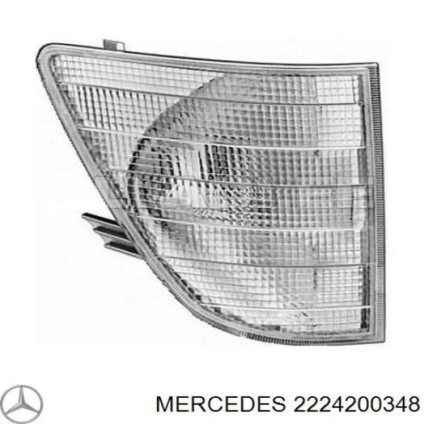 2224200348 Mercedes latiguillo de freno delantero