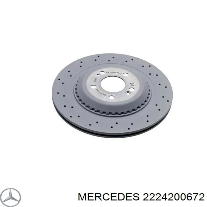 2224200672DB Market (OEM) disco de freno trasero