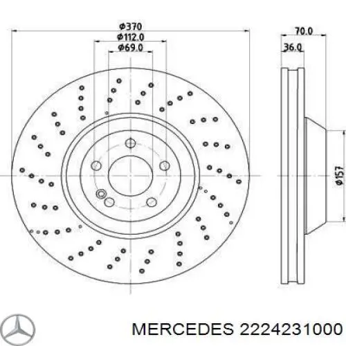 175134 Febi disco de freno trasero