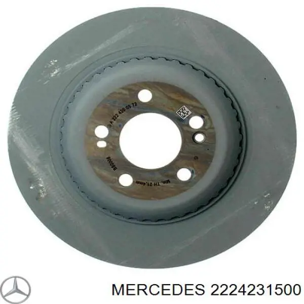 Disco de freno trasero Mercedes 2224231500 precio, desde 285,64 EUR