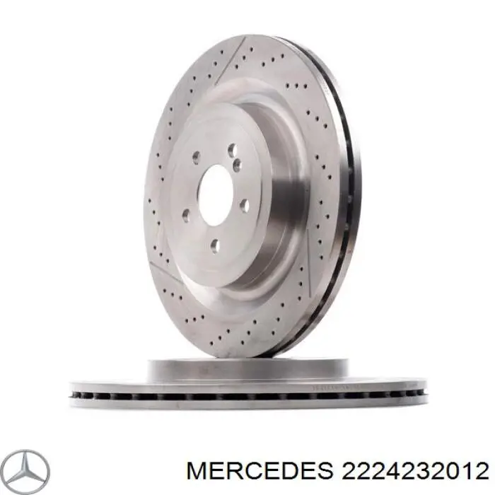 2224232012 Mercedes disco de freno trasero