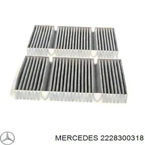 2228300318 Mercedes filtro de habitáculo