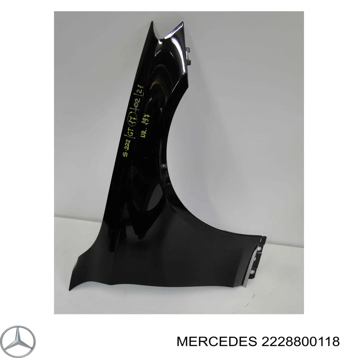 2228800118 Mercedes guardabarros delantero izquierdo