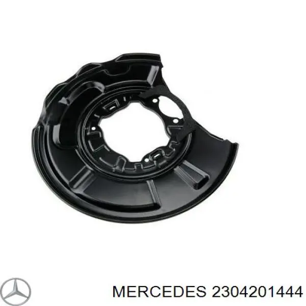 2304201444 Mercedes chapa protectora contra salpicaduras, disco de freno trasero derecho