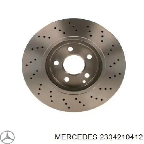 2304210412 Mercedes freno de disco delantero