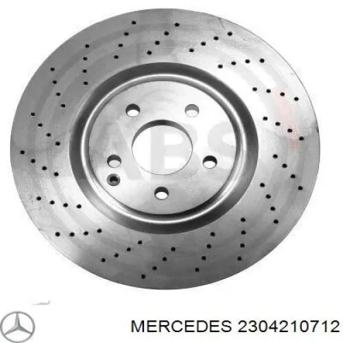 2304210712 Mercedes disco de freno delantero