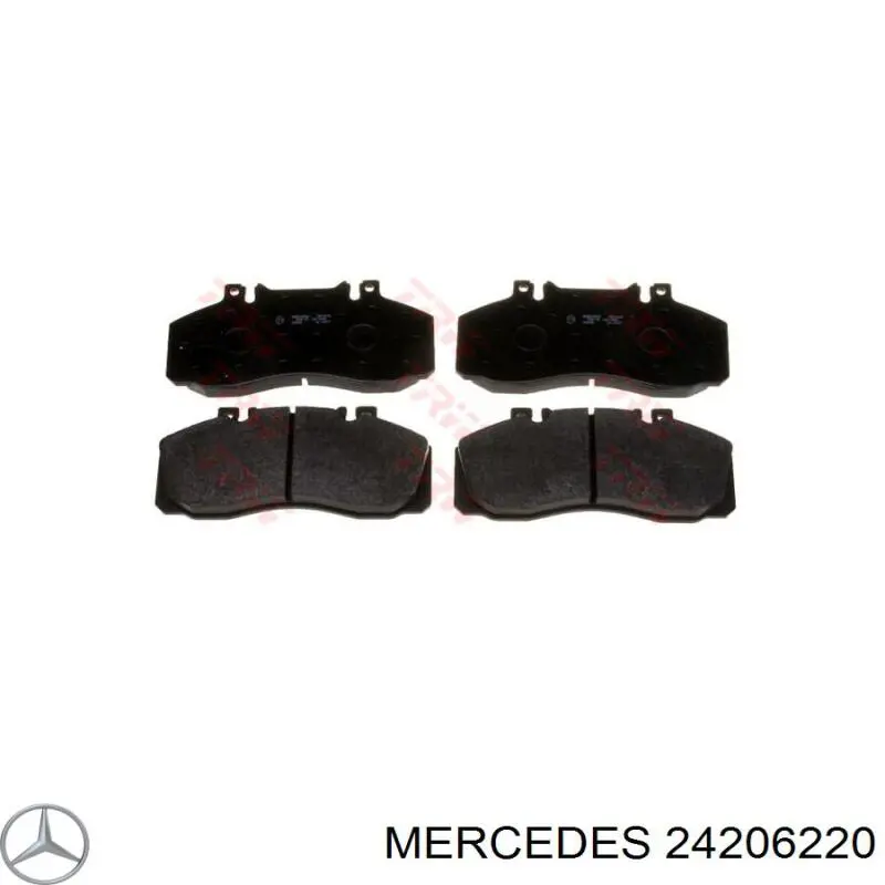 24206220 Mercedes pastillas de freno traseras