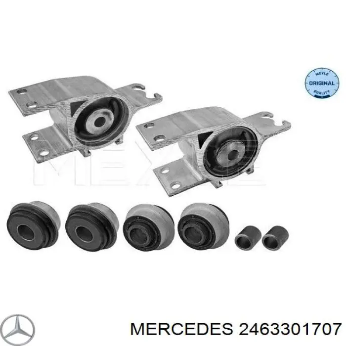 2463301707 Mercedes barra oscilante, suspensión de ruedas delantera, inferior izquierda