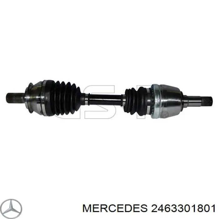 2463301801 Mercedes árbol de transmisión delantero izquierdo