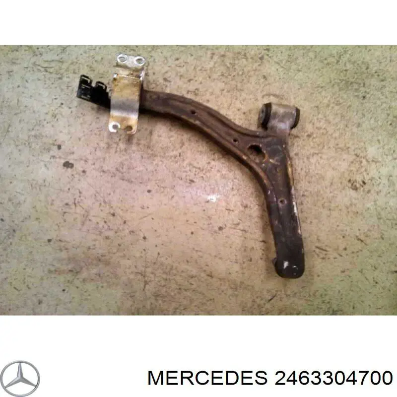 Brazo inferior izquierdo de la suspensión delantera 2463304700 Mercedes