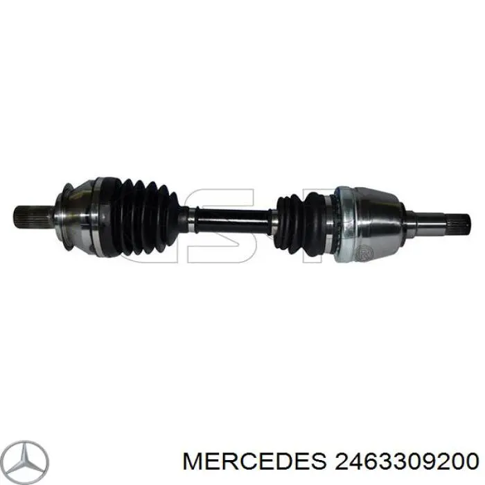 2463309200 Mercedes árbol de transmisión delantero izquierdo