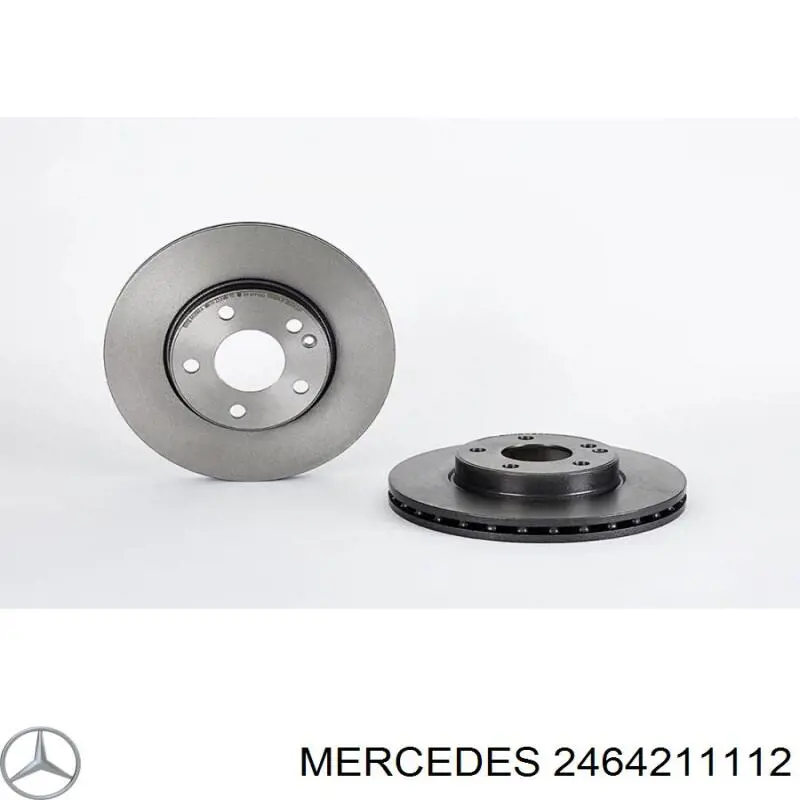 2464211112 Mercedes disco de freno delantero