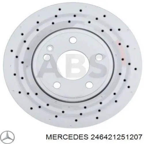 246421251207 Mercedes disco de freno delantero