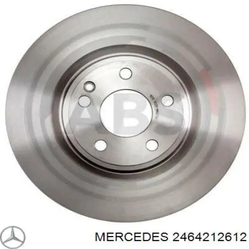 2464212612 Mercedes disco de freno delantero