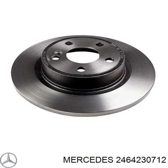 2464230712 Mercedes disco de freno trasero