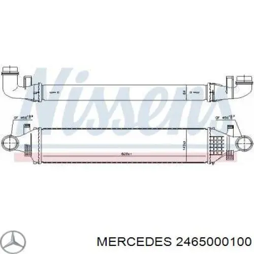 Radiador de aire de admisión Mercedes 2465000100 precio, desde 114,41 EUR