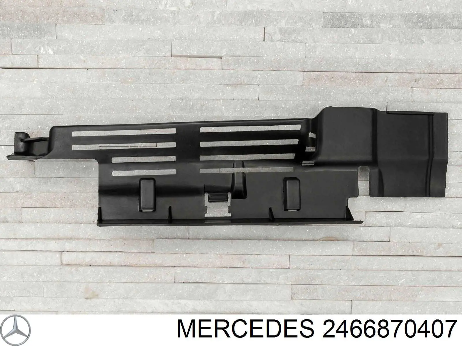 2466870407 Mercedes deflector de aire, radiador, inferior