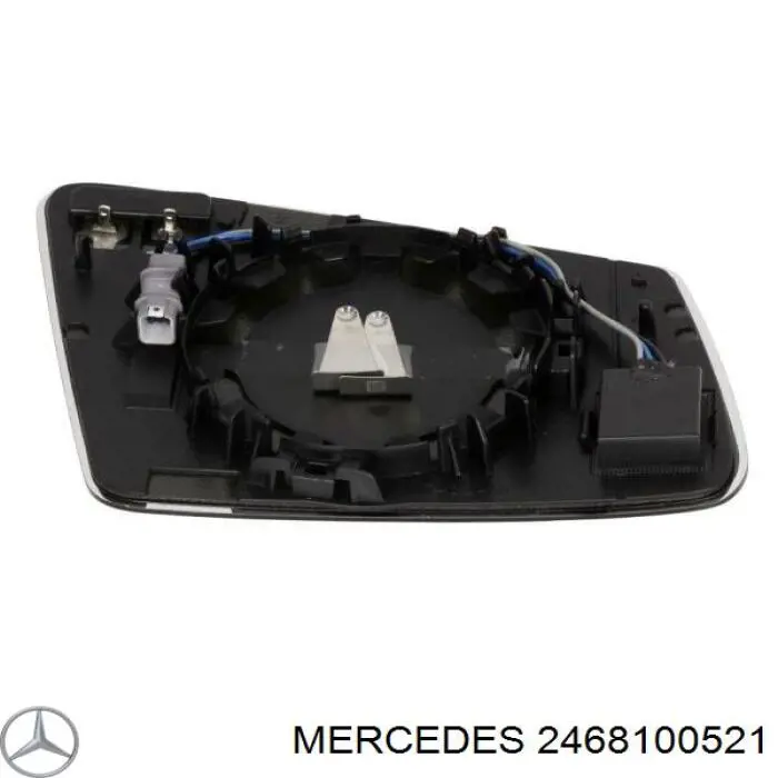 2468100521 Mercedes cristal de espejo retrovisor exterior izquierdo