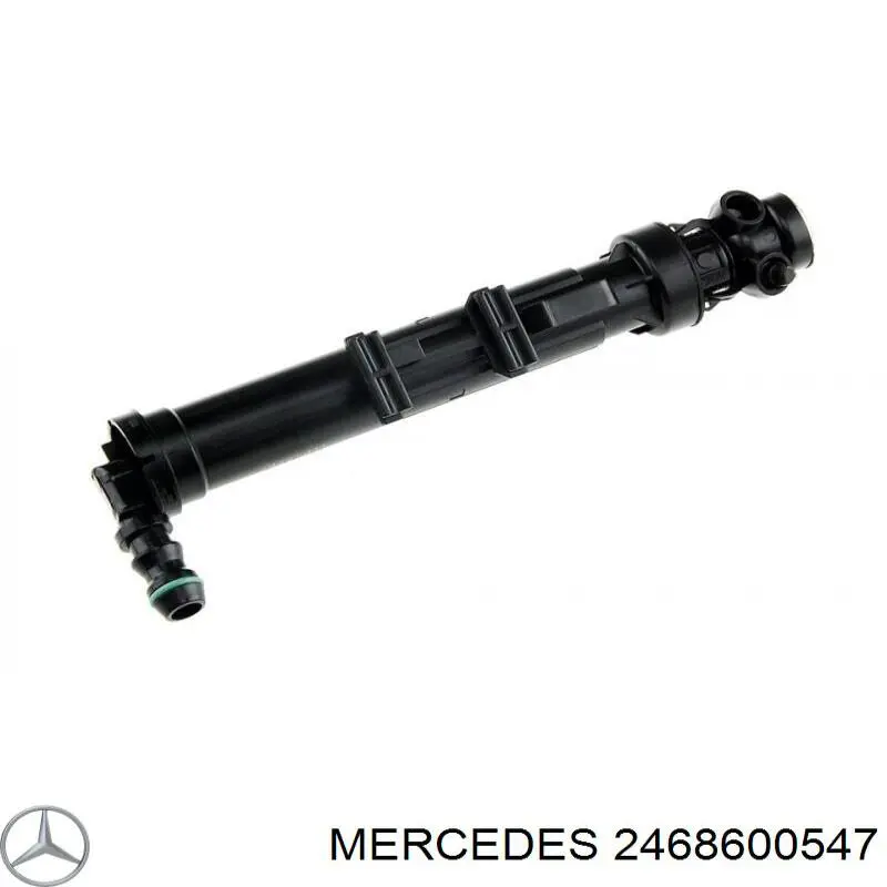 2468600547 Mercedes tobera de agua regadora, lavado de parabrisas, izquierda