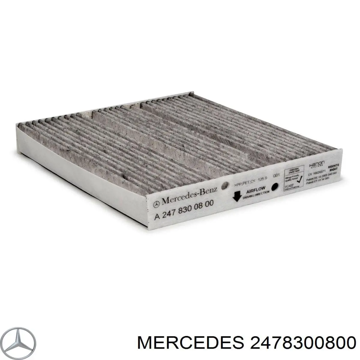 Filtro de cabina Mercedes A2478300604 precio, desde 17,71 EUR