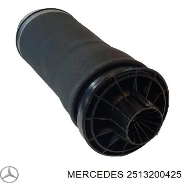 2513200425 Mercedes muelle neumático, suspensión, eje trasero
