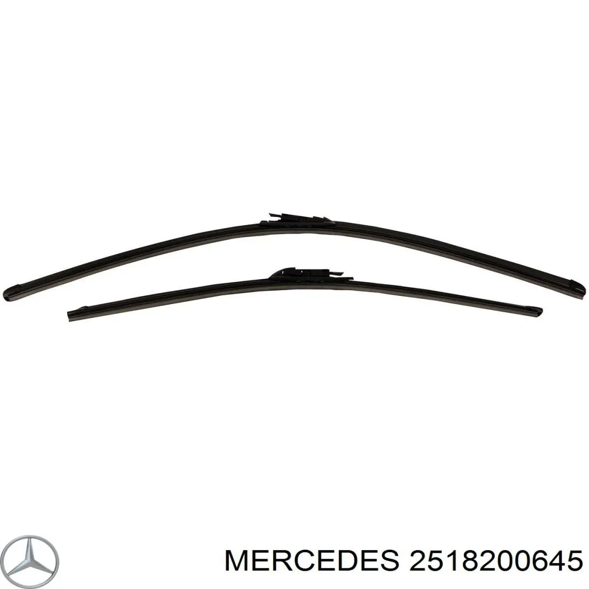 2518200645 Mercedes limpiaparabrisas de luna delantera copiloto