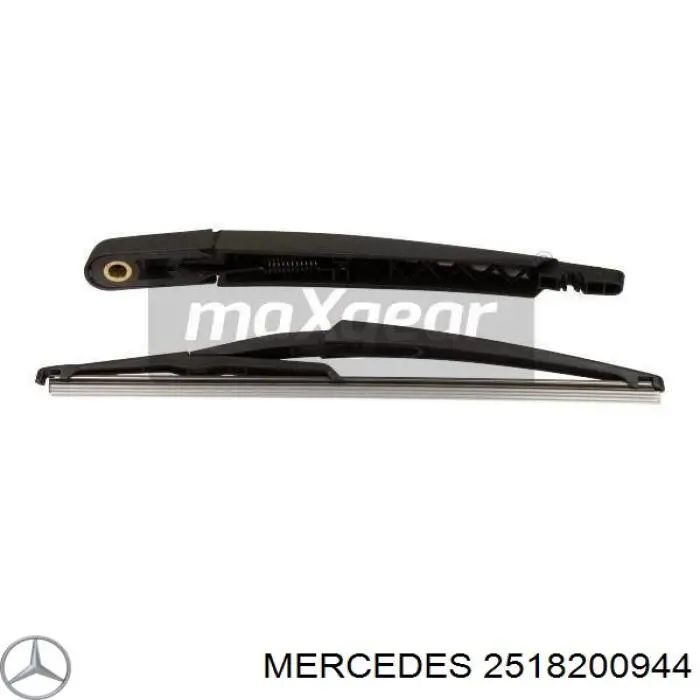 2518200944 Mercedes brazo del limpiaparabrisas, lavado de parabrisas, luna trasera