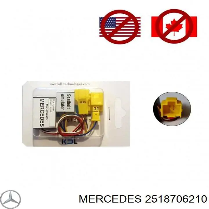 2518706210 Mercedes sensor de ocupacion de asiento