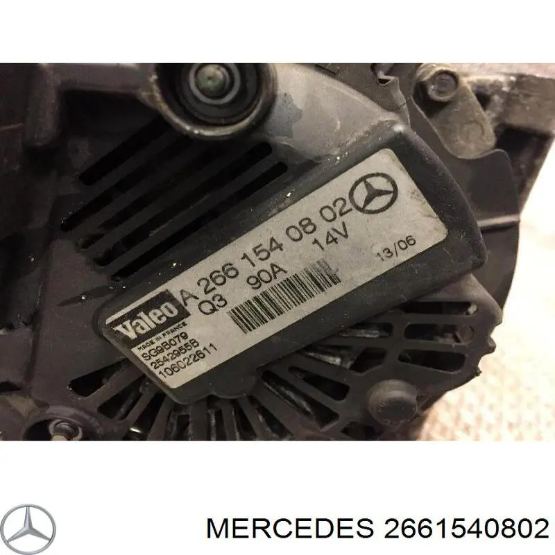 2661540802 Mercedes alternador