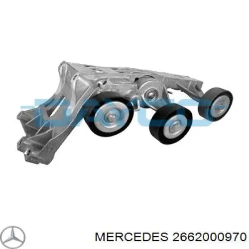 2662000970 Mercedes tensor de correa, correa poli v