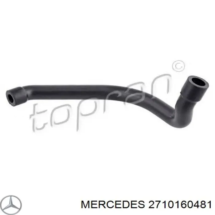 2710160481 Mercedes tubo de ventilacion del carter (separador de aceite)