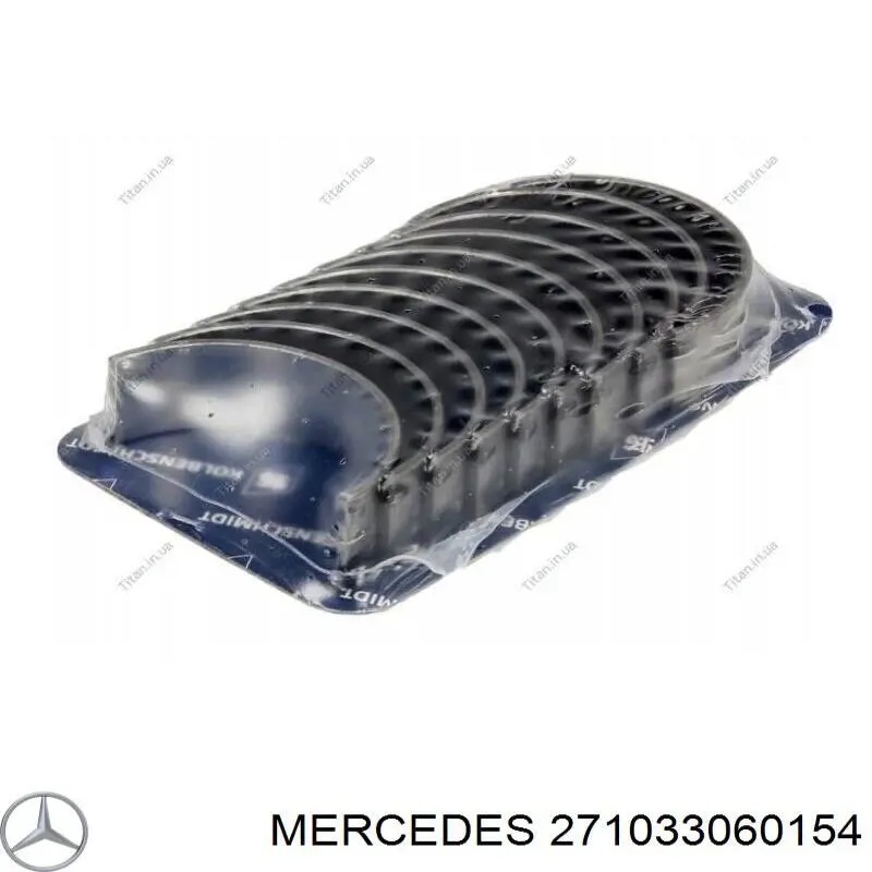 A271033060154 Mercedes juego de cojinetes de cigüeñal, estándar, (std)