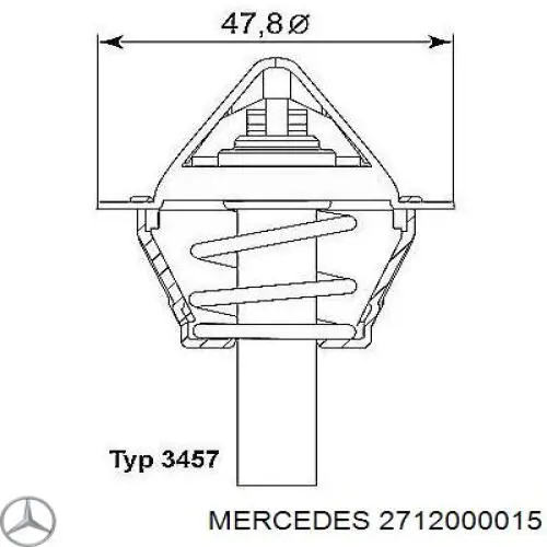 2712000015 Mercedes termostato