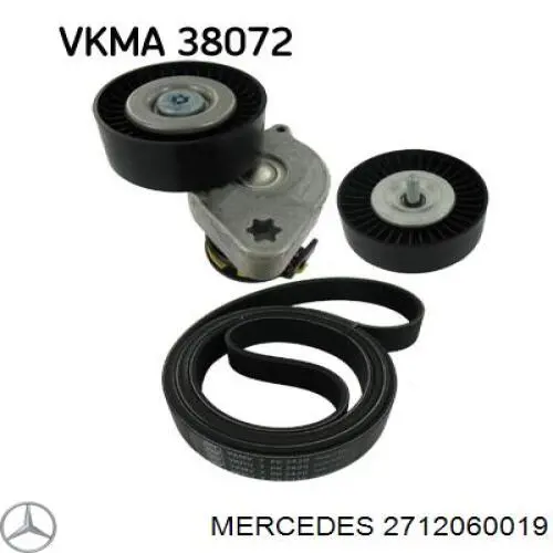 Comprar 2712060019 Mercedes Polea inversión/guía, correa poli V