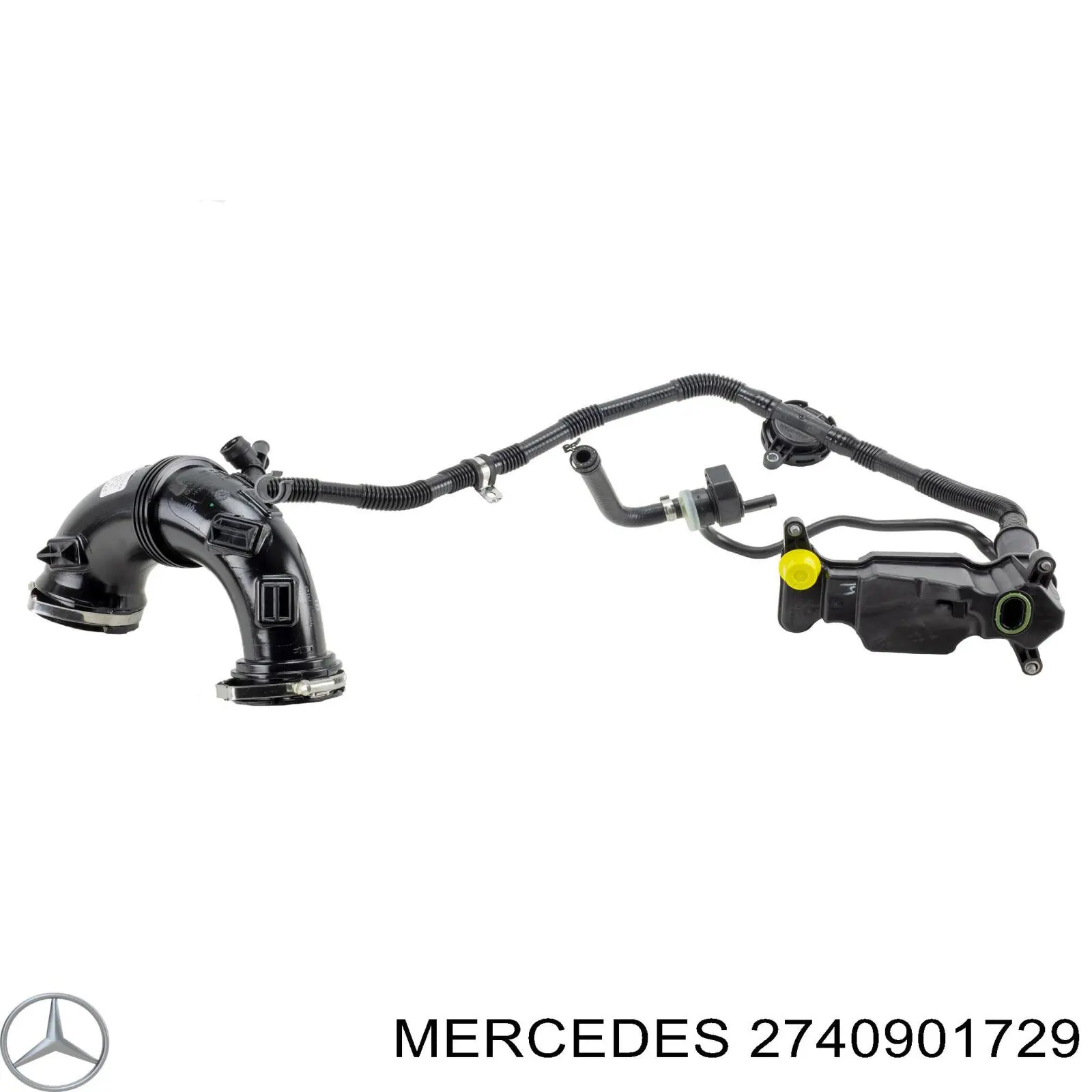 Tubo de admisión de aire al turbocompresor Mercedes A2740905500 precio, desde 156,34 EUR