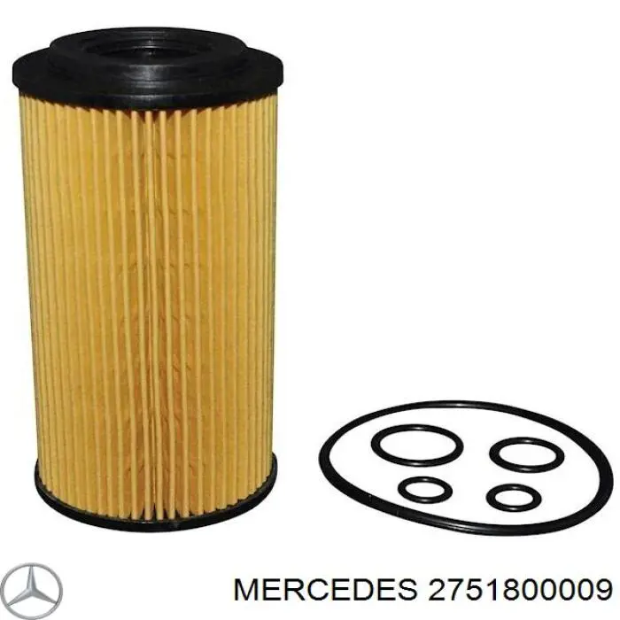 2751800009 Mercedes filtro de aceite
