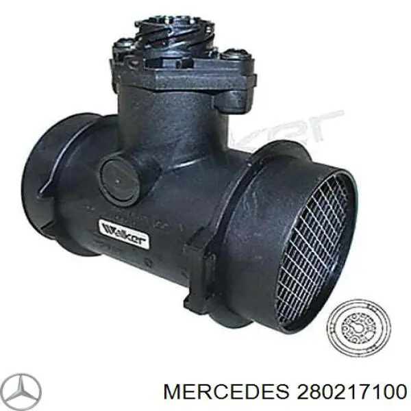 280217100 Mercedes sensor de flujo de aire/medidor de flujo (flujo de aire masibo)