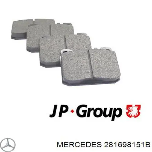 281698151B Mercedes pastillas de freno delanteras