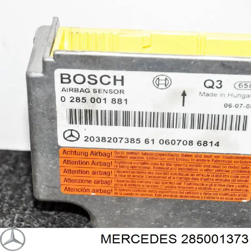 Módulo de control de airbag Mercedes A0285001373 precio, desde 49,37 EUR