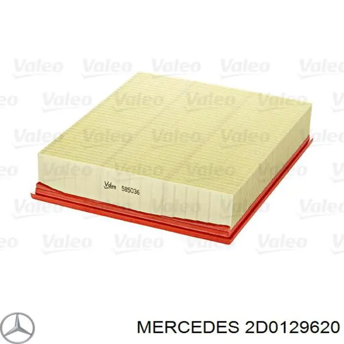 2D0129620 Mercedes filtro de aire