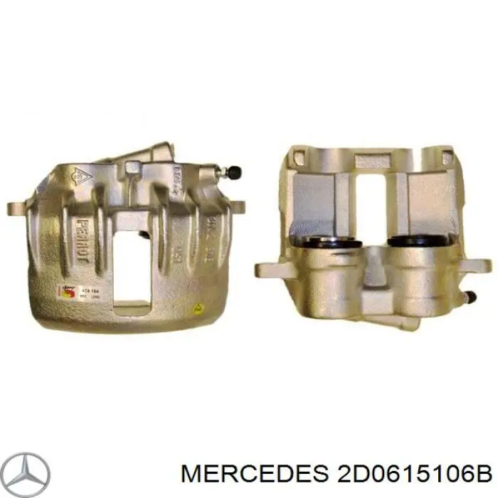 2D0615106B Mercedes pinza de freno delantera derecha