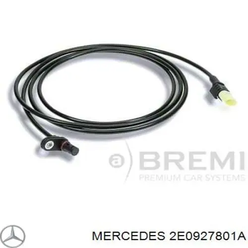 2E0927801A Mercedes sensor abs trasero derecho