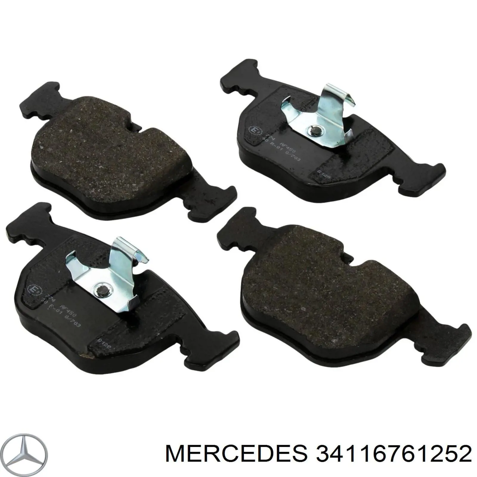 34116761252 Mercedes pastillas de freno delanteras