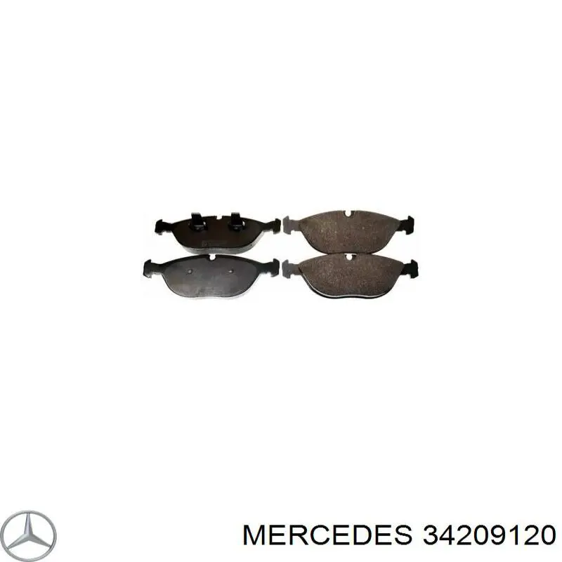 34209120 Mercedes pastillas de freno delanteras