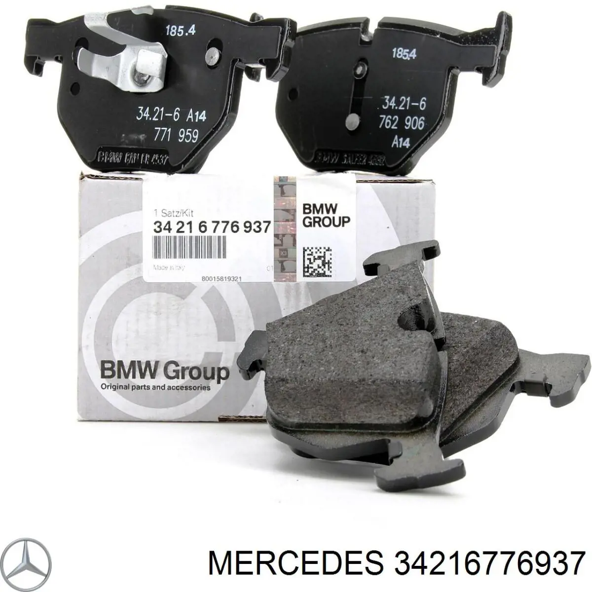 34216776937 Mercedes pastillas de freno traseras