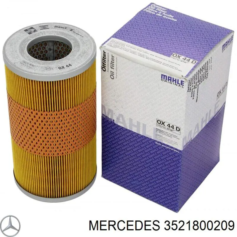 3521800209 Mercedes filtro de aceite