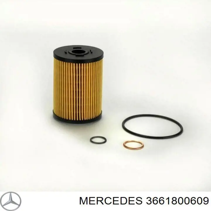 3661800609 Mercedes filtro de aceite