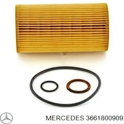 3661800909 Mercedes filtro de aceite