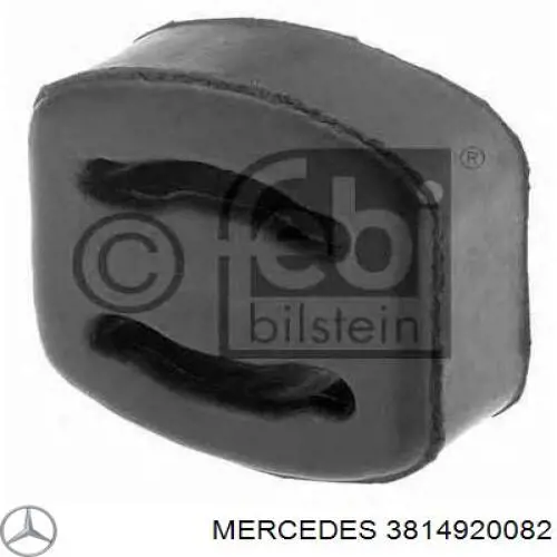 3814920082 Mercedes soporte, silenciador