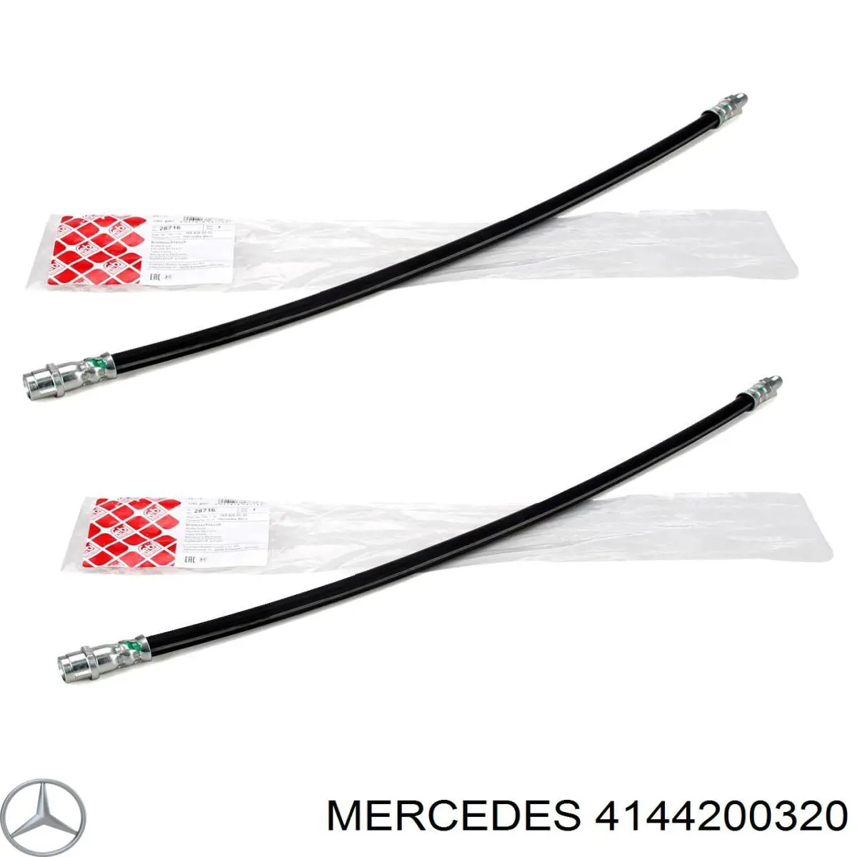 Juego de zapatas de frenos, freno de estacionamiento Mercedes E C124